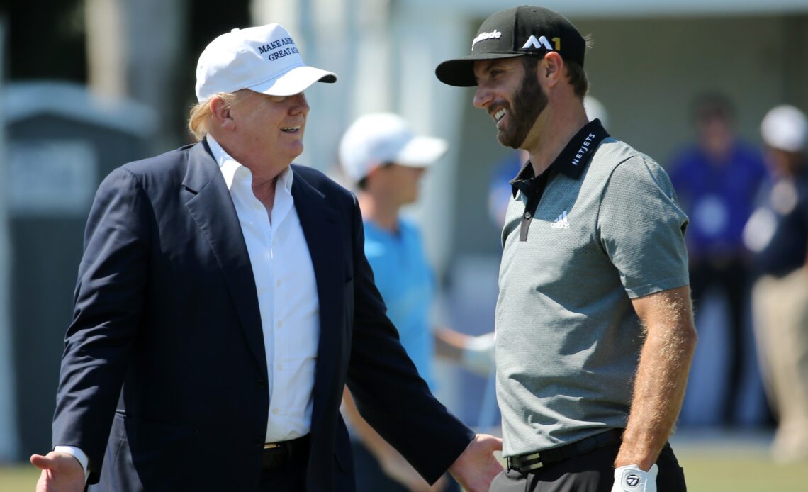 Donald Trump To Play LIV Pro-Am With DJ And Bryson