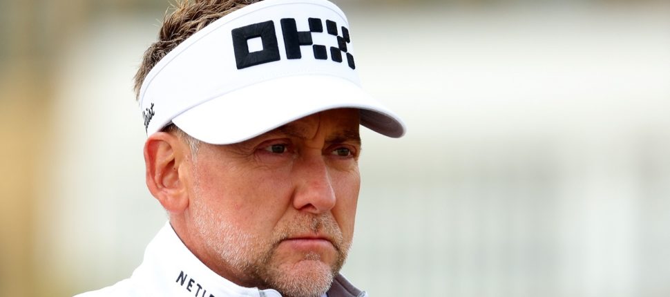 Ian Poulter reacts to Open hecklers