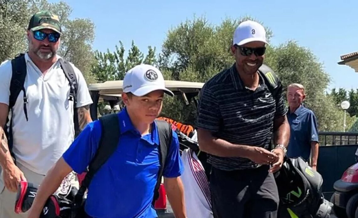 Tiger Woods Spotted With Son Charlie Playing Golf In Mallorca