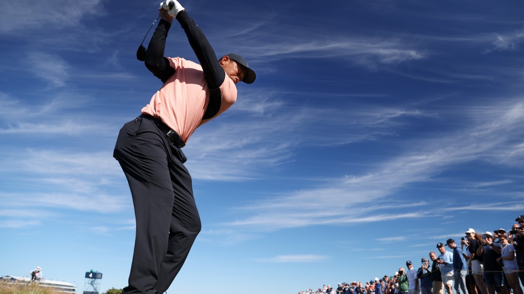 Tiger Woods at 2022 Open Championship at St. Andrews