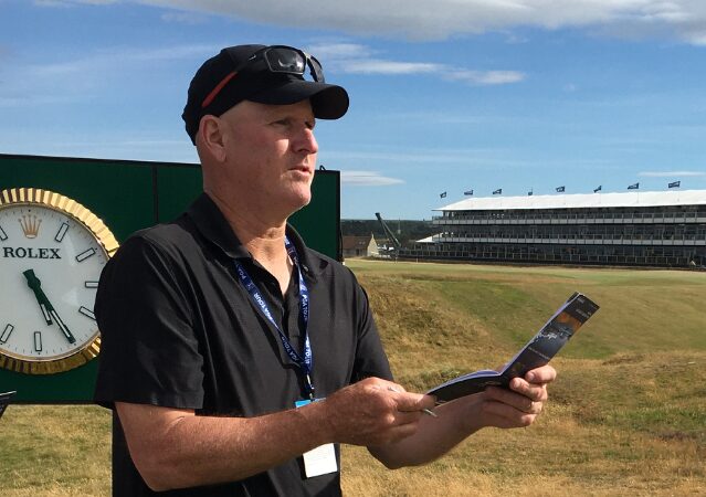 Tiger Woods’ caddie, Joey LaCava, scouts St. Andrews ahead of the Open