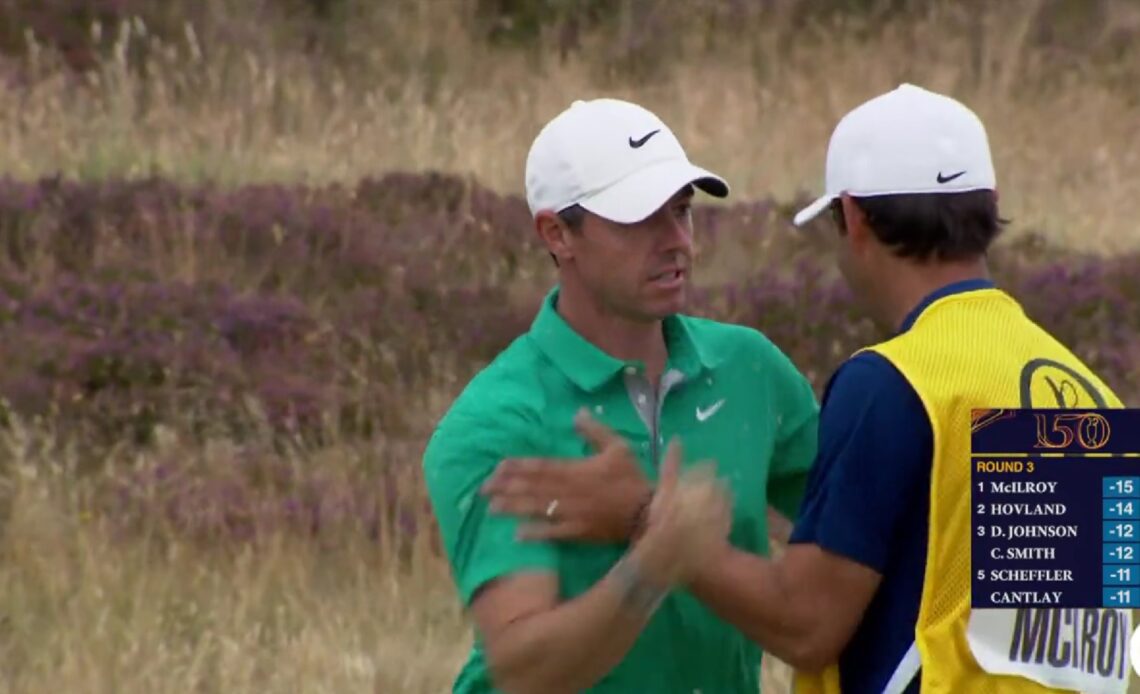 WATCH: Rory McIlroy Holes Incredible Bunker Shot At 150th Open Championship