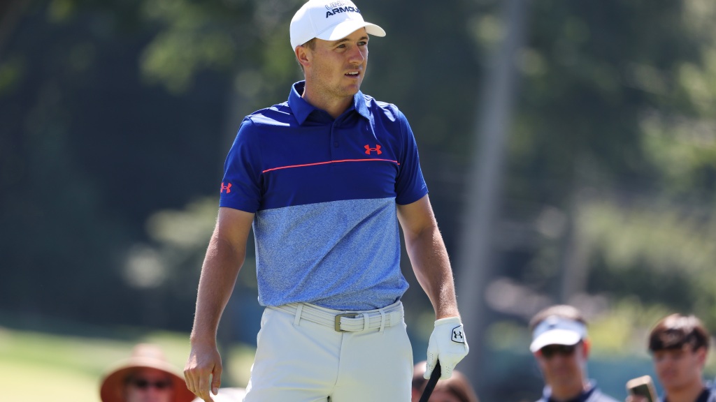 Jordan Spieth, Michael Greller didn’t agree on this shot Saturday