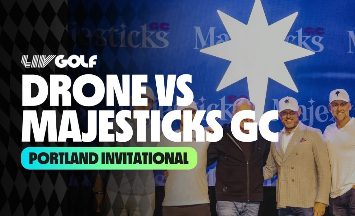 LIV Golf Drone vs Majesticks GC