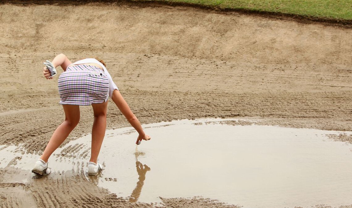 What Happens If My Golf Ball Is In A Flooded Bunker?