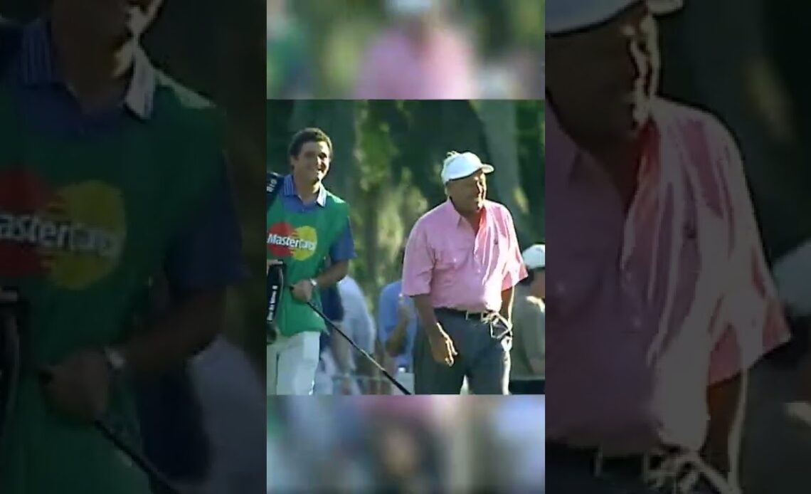 Arnie playing boldly at age 74 👑