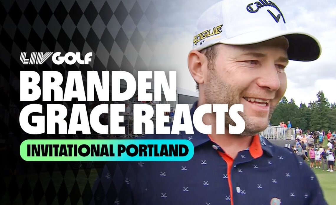 Branden Grace Reacts To Victory | LIV Golf Invitational Portland