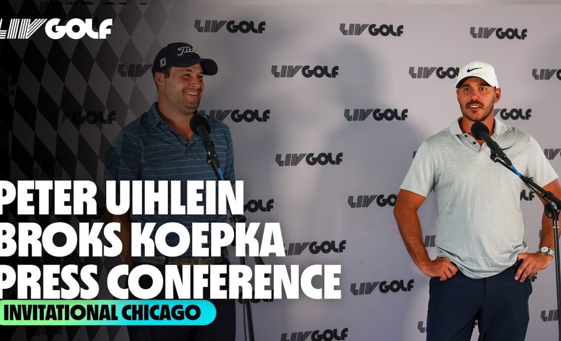 Brooks Koepka and Peter Uihlein Saturday presser | Invitational Chicago