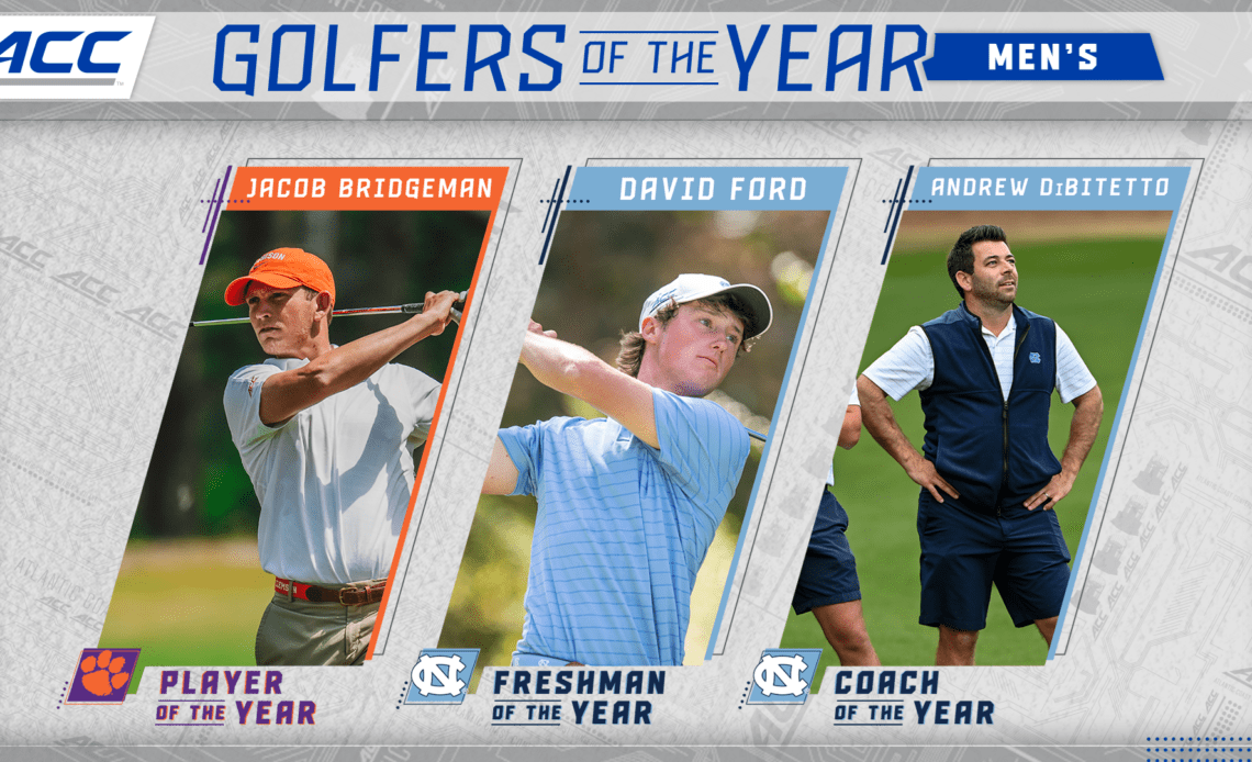 Clemson's Bridgeman Headlines 2022 All-ACC Men's Golf Team