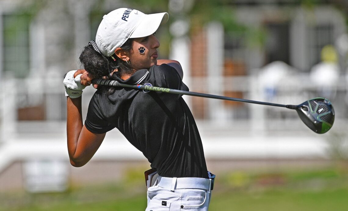 Dhurva Tied for 7th, Women's Golf Tied for 4th After Opening Day in Beantown