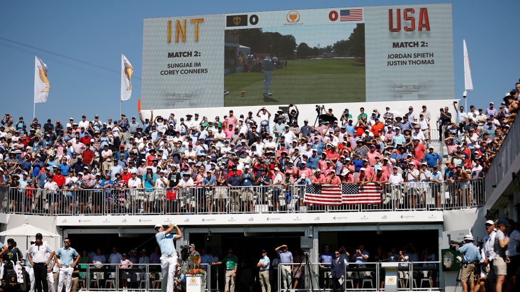 Friday four-ball pairings for USA, Internationals