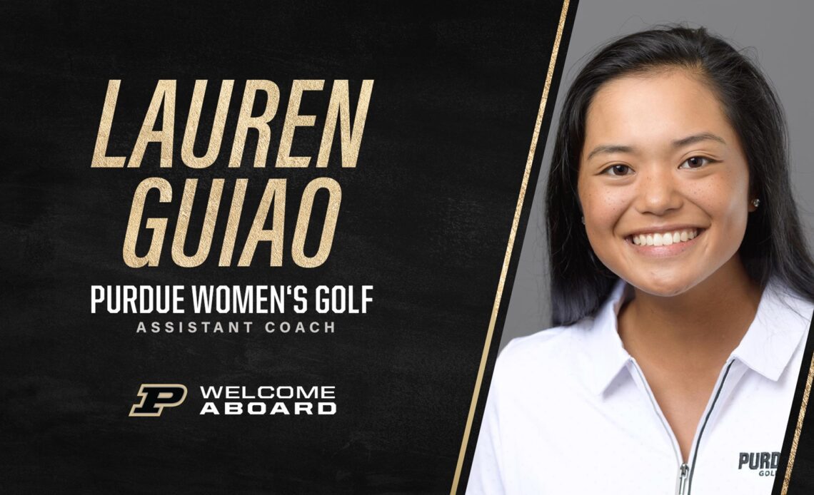 Guiao Returns to Purdue as Assistant Women’s Golf Coach