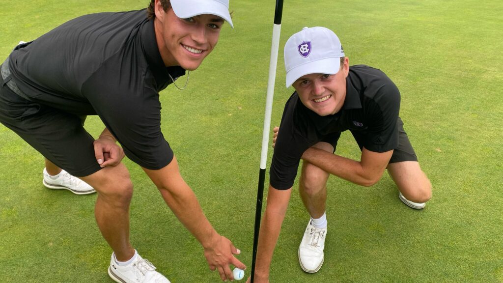 Holy Cross duo record albatrosses on same hole in same round