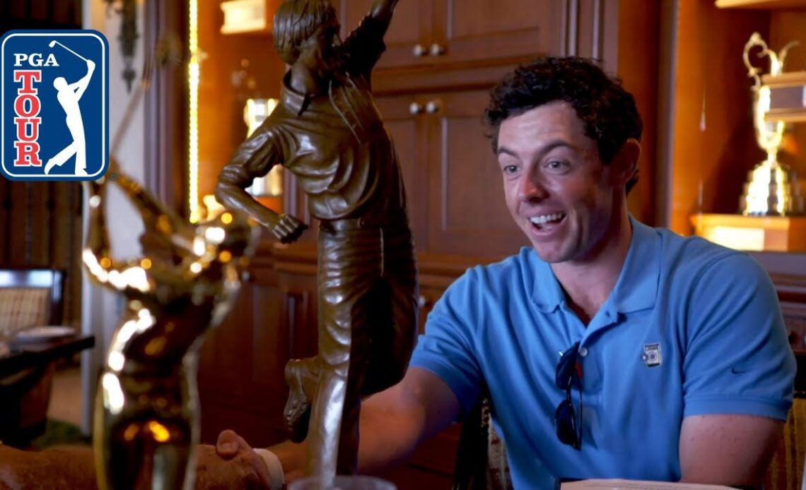 Jack Nicklaus surprises Rory McIlroy with Player of the Year award