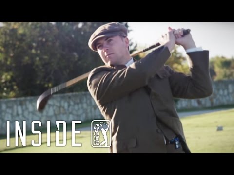 Jordan Spieth plays with hickory golf clubs