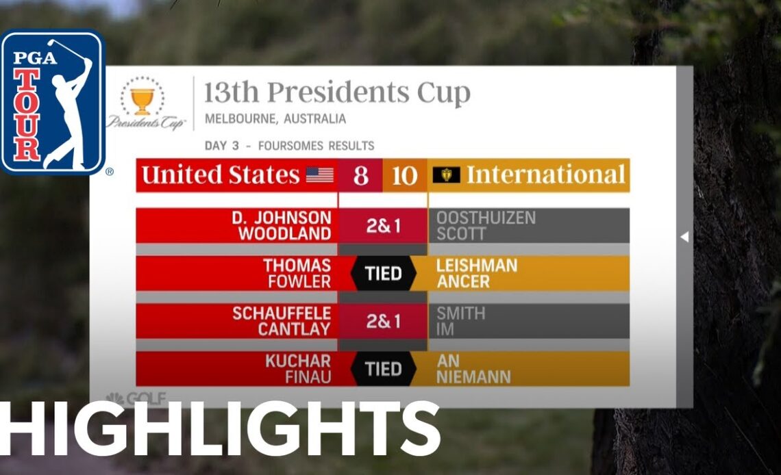 Late International heroics preserve two point lead | Day 3 | Presidents Cup 2019