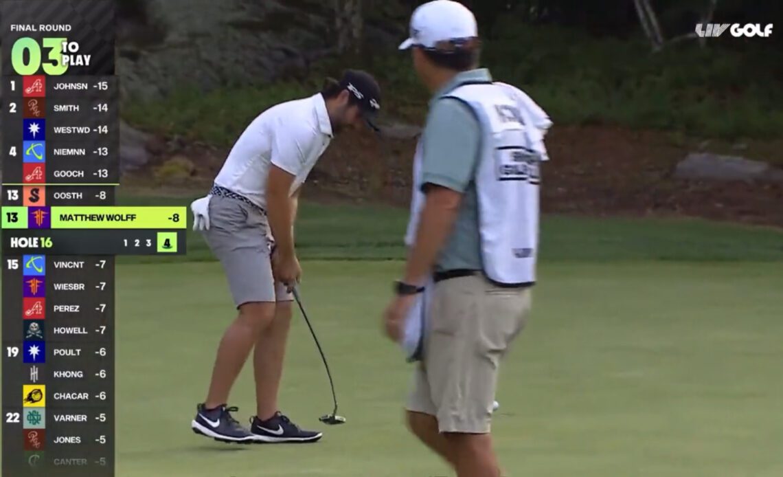 Matthew Wolff Breaks Putter Then Launches It Into Bushes