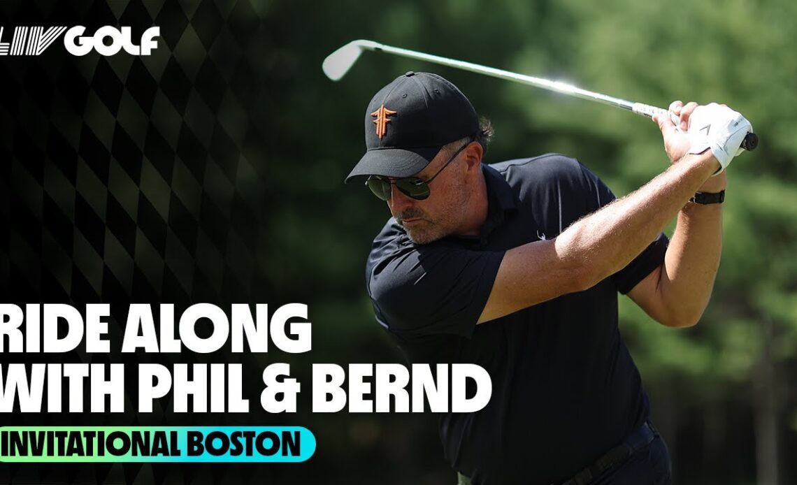 Phil Mickelson & Bernd Wiesberger Ride Along | Invitational Boston