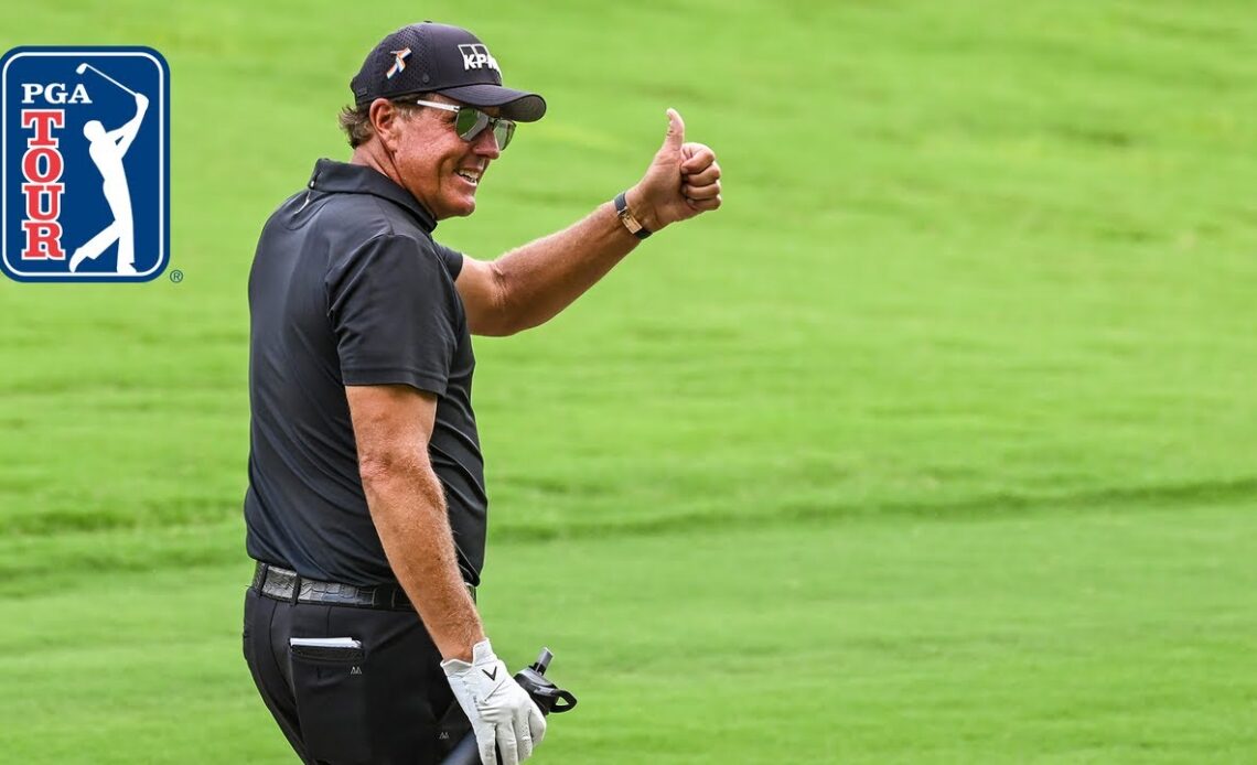 Phil Mickelson's best shots over obstacles