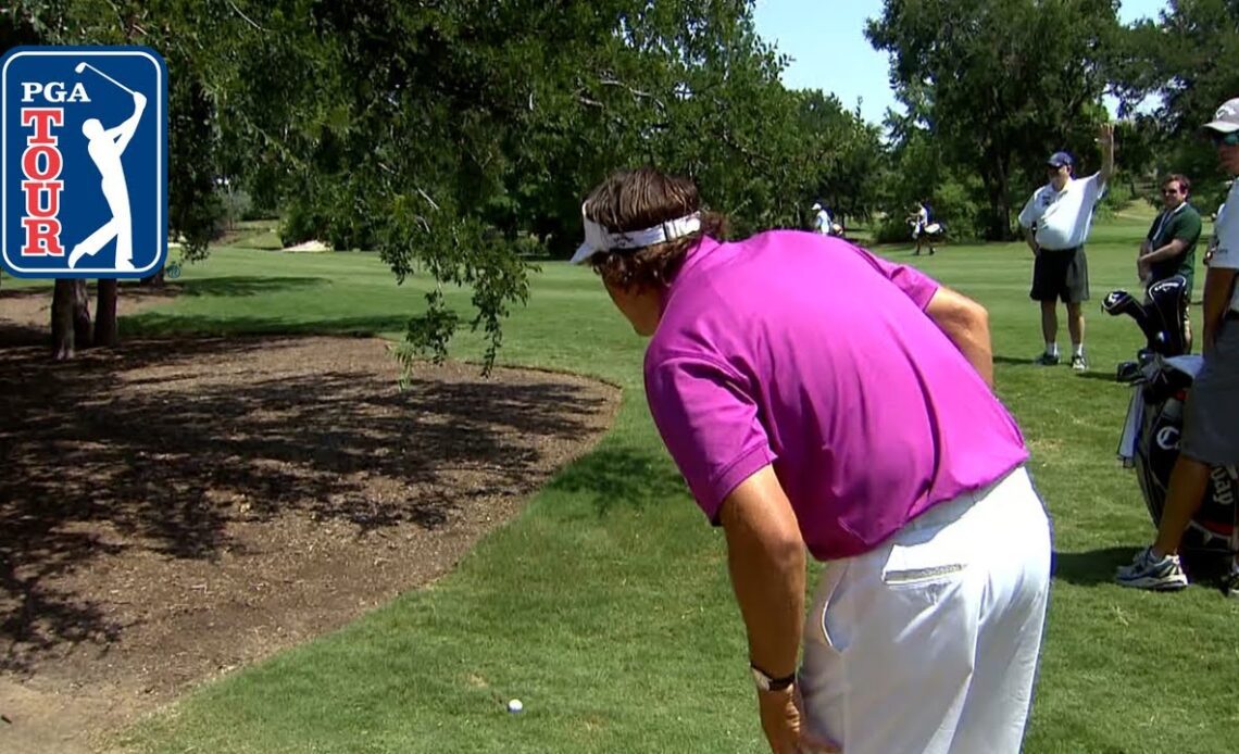 Phil made birdie from HERE?! Wild shot from 2012 AT&T Byron Nelson