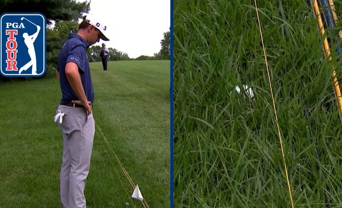 Poston out of bounds by inches, makes costly double after ruling at Barbasol