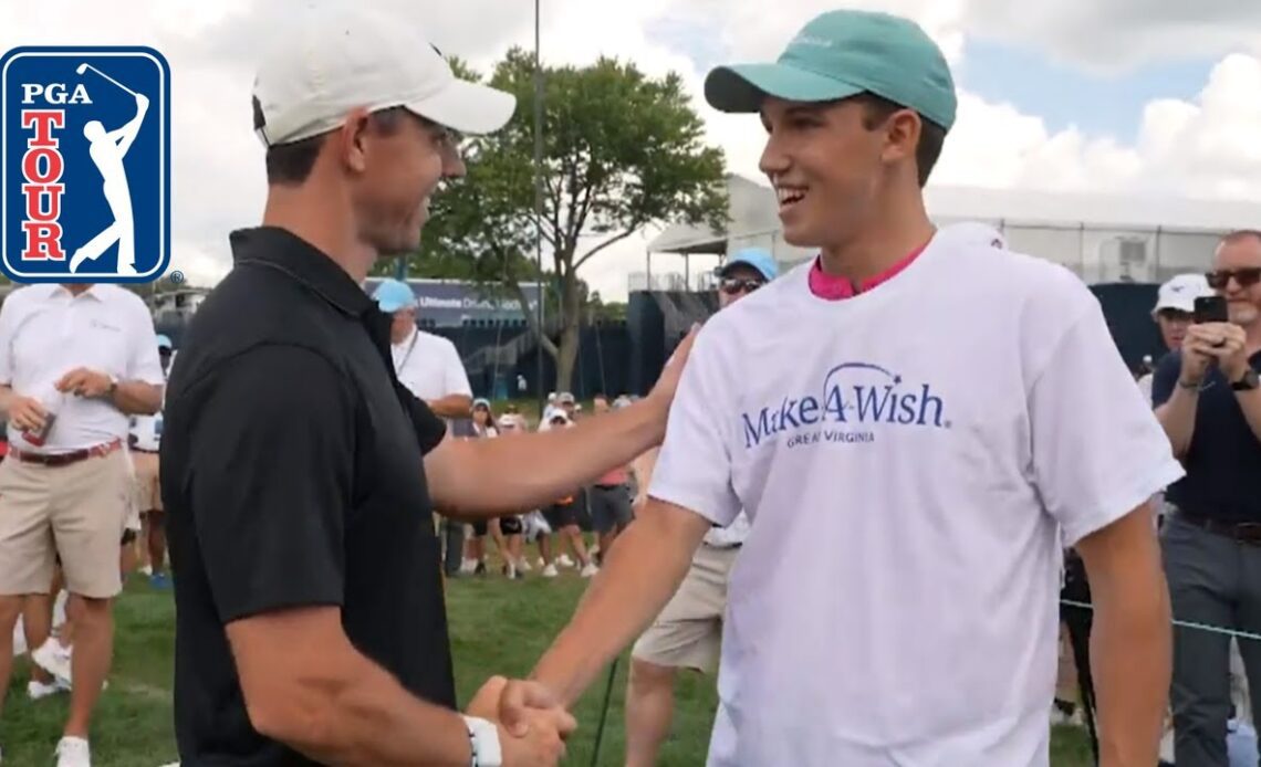 Rory McIlroy helps wish come true at BMW Championship
