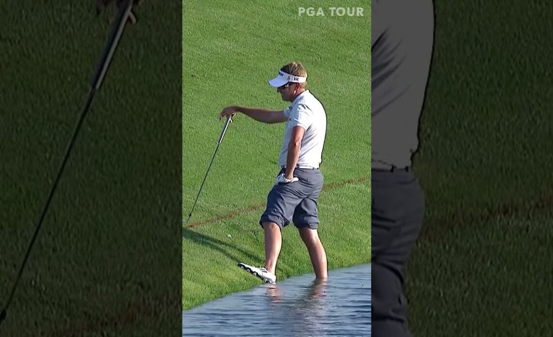 Slippery shot, awesome reaction 😂