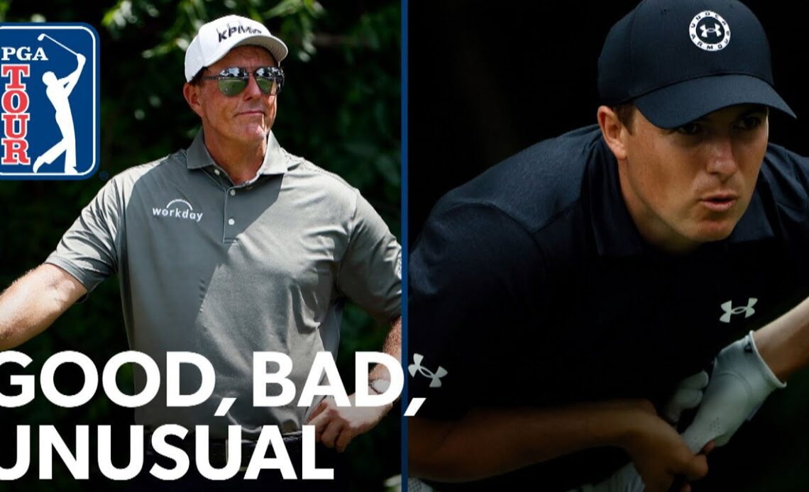 Spieth’s rollercoaster Sunday, Mickelson’s humor and Morikawa’s weird week