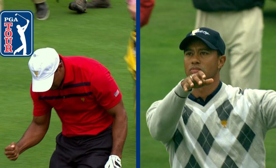 Tiger Woods’ all-time best shots at Presidents Cup