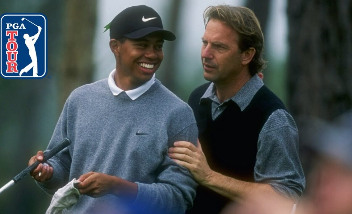 Tiger Woods and Kevin Costner's extended highlights | 1997 Pebble Beach