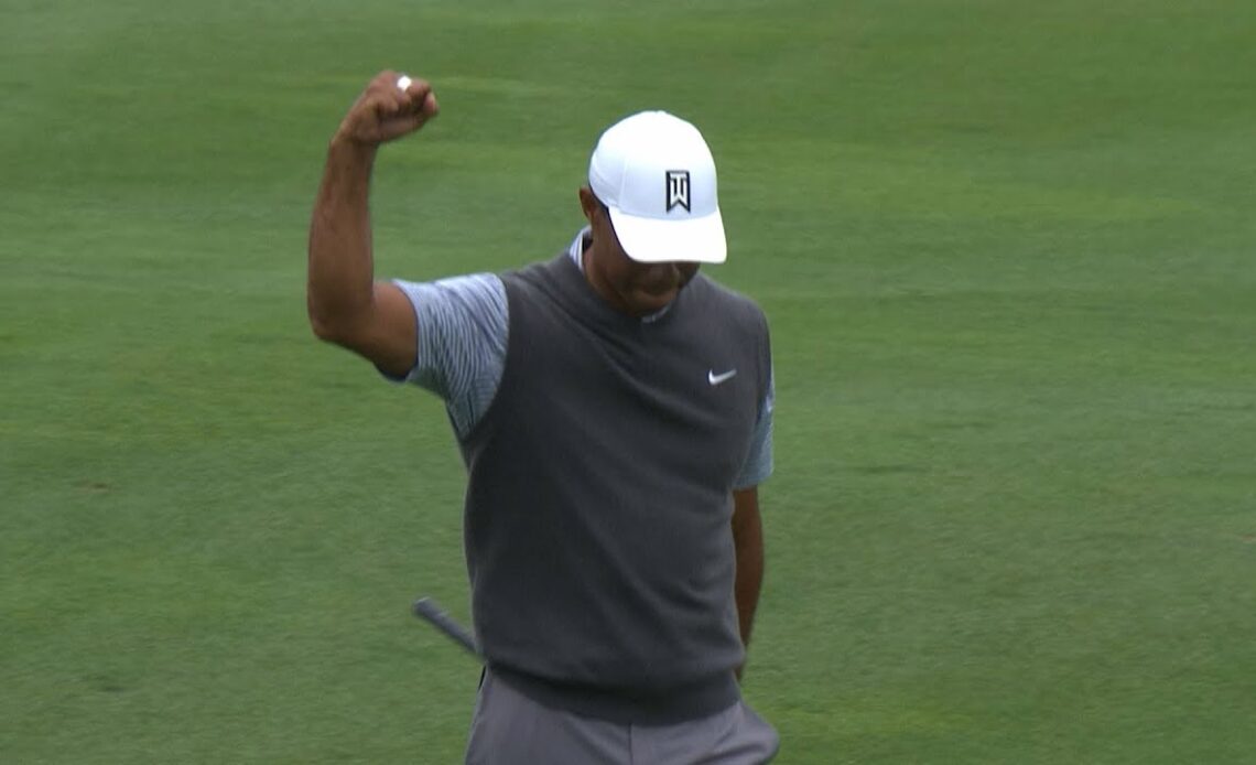 Tiger Woods takes commanding lead with electric hole-out at WGC-Dell Match Play