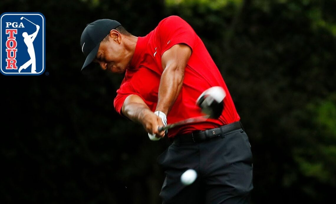 Tiger Woods' swing in slow motion (every angle)