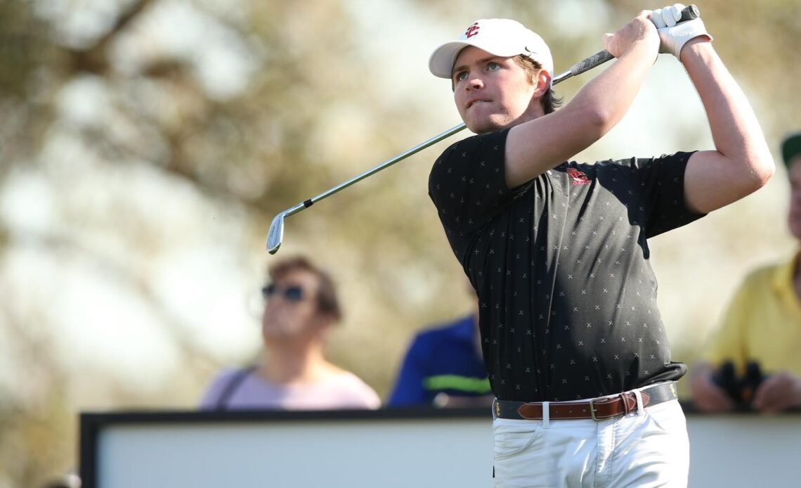 USC Men's Golf's Jackson Rivera Tied For First-Round Lead At NCAA Stockton Regional