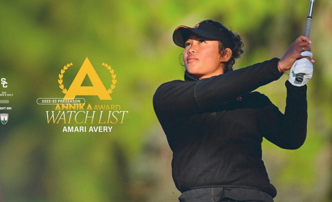 USC's Amari Avery Named To Preseason ANNIKA Award Watch List