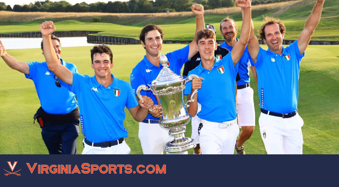 Virginia Men's Golf | Bovari Helps Italy to Gold at World Amateur Team Championships