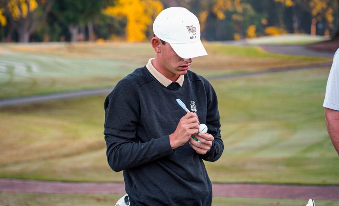 Deacs Ahead of National Powers After Day One of Ben Hogan Collegiate