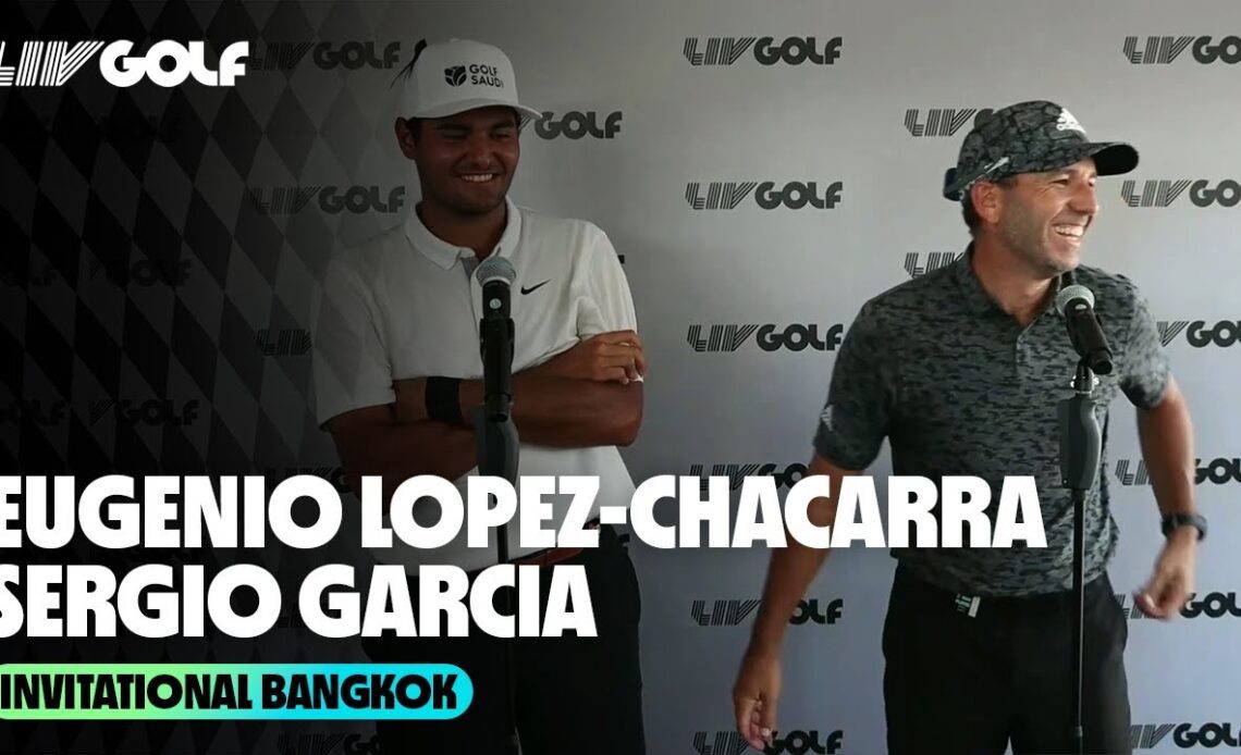 Eugenio Lopez-Chacarra & Sergio Garcia Round 2 Press Conference | Invitational Bangkok