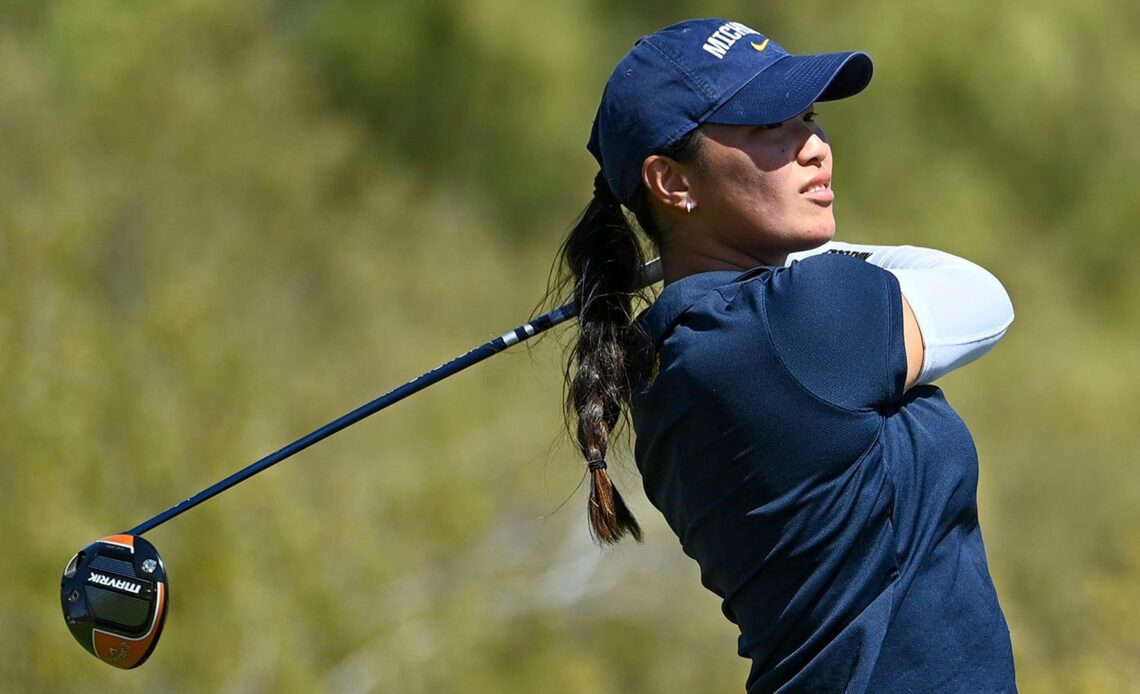 Even-Par Schulz, Lau Keep U-M in Striking Distance of Top Five at Landfall Tradition