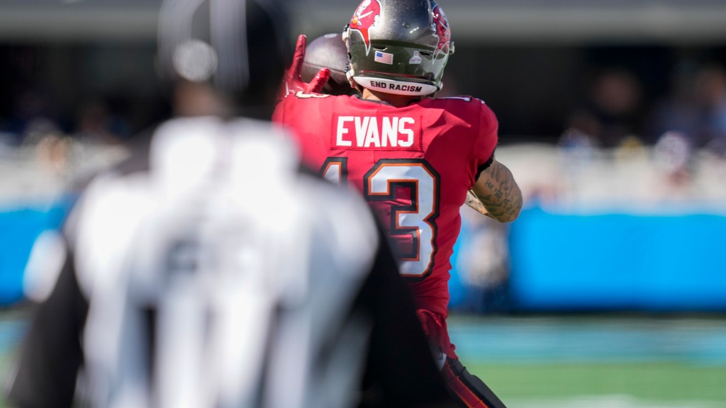Mike Evans’ talk with referee might have been over golf lessons