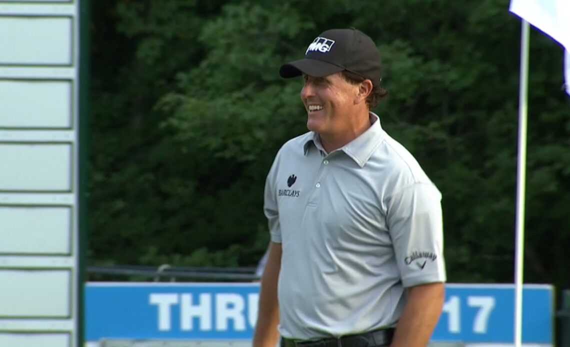 Phil Mickelson's all-time best flop shots