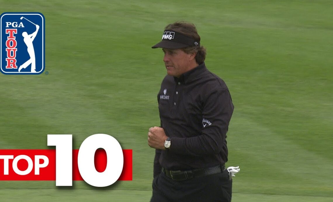 Phil Mickelson's top-10 all-time shots at Pebble Beach