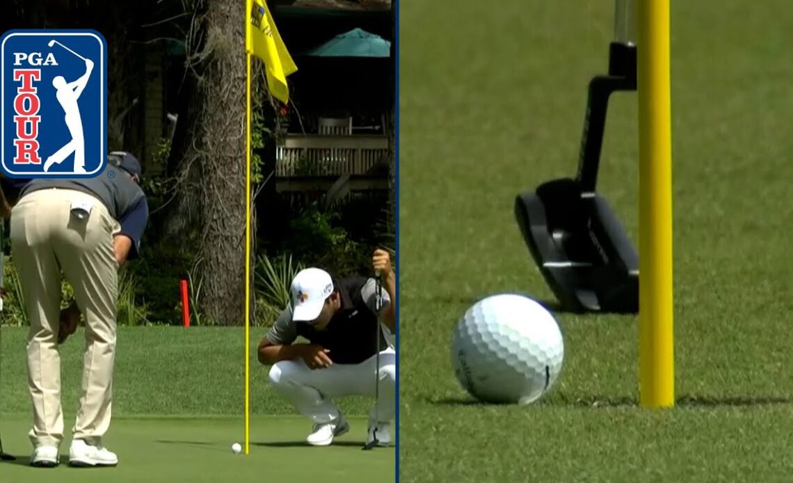 Si Woo Kim’s ruling on cliffhanger putt that finally drops