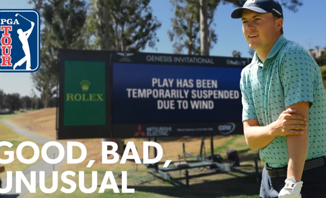 Spieth’s wind delay tricks, Rory’s Happy Gilmore impression, Tiger stops by