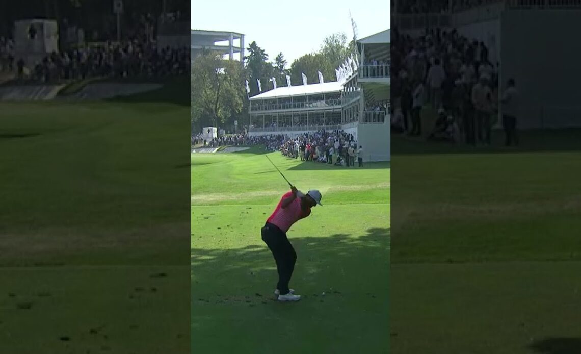 What a shot! Rahm's one-hop ace at WGC-Mexico