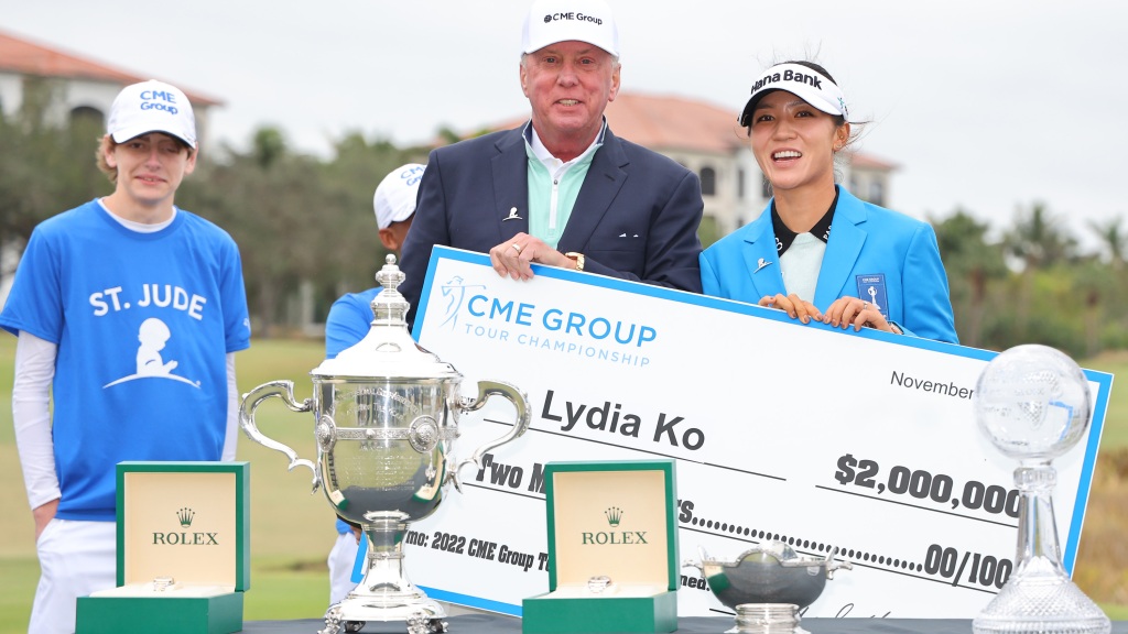 2022 CME Group Tour Championship prize money payouts for LPGA players