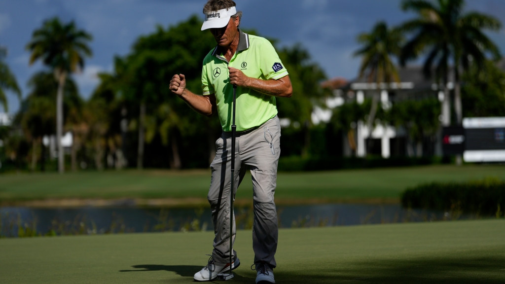 Bernhard Langer beats his age (63) yet again