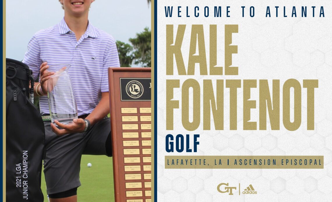 Kale Fontenot Signs Letter-of-Intent with Tech Golf – Men's Golf — Georgia Tech Yellow Jackets