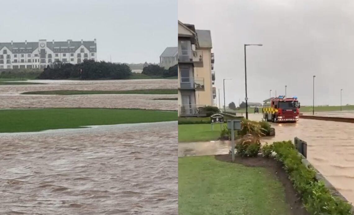 Open Championship Venue Amongst Multiple Areas Flooded In Scotland