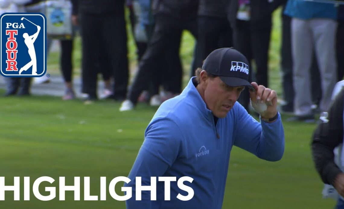 Phil Mickelson has back-to-back hole-outs at AT&T Pebble Beach 2020