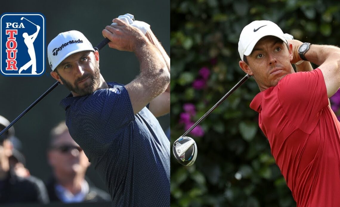 Rory McIlroy and Dustin Johnson long-drive compilation
